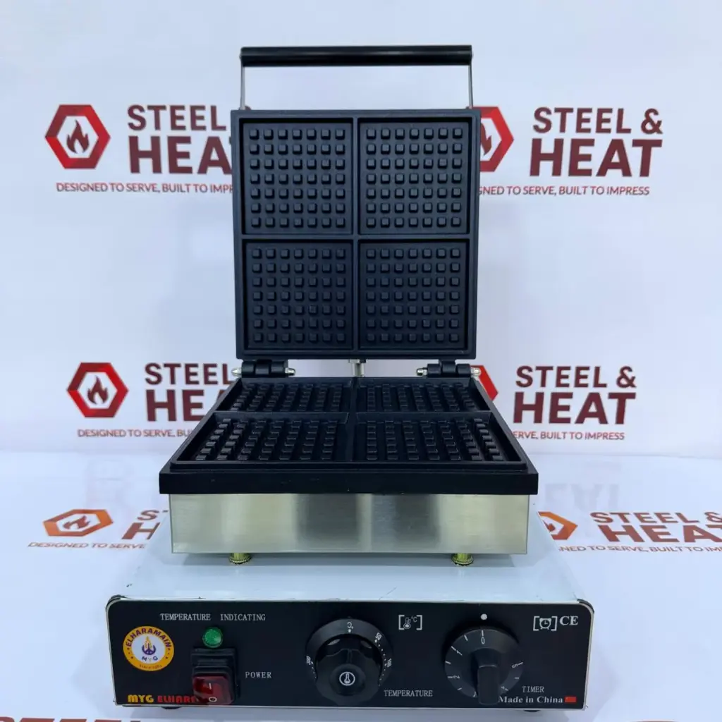 ​​ماكينة وافل مربع 4 قطع مربعات غويط